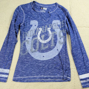 NFL Indianappolis Colts Blue Women's L/S Shirt Sm